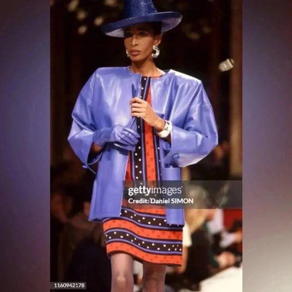 Gianfranco Ferre Vintage Raw Silk Gold Button Oversized Power Blazer Sz:38/US8 - Picture 15 of 15